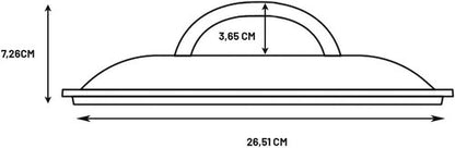 Lodge Cast Iron Lid - 10.25-Inch Durable Design for Perfect Cooking & Baking