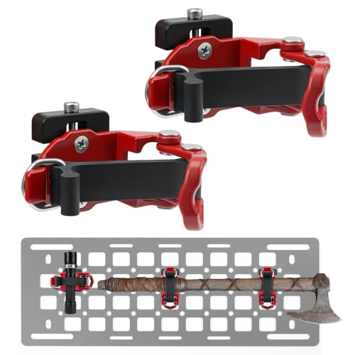 Red Quick Release Shovel Mount for Molle Panel – Tool-Free Installation, Heavy-Duty Outdoor Gear Organizer