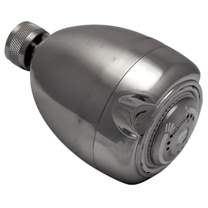 Energy Saving Fixed Shower Head 2.0 GPM - Brushed Nickel, 3 Spray Settings