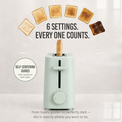 Sage Nostalgia Slim 2-Slice Toaster with Wide Slot & Adjustable Browning Dial