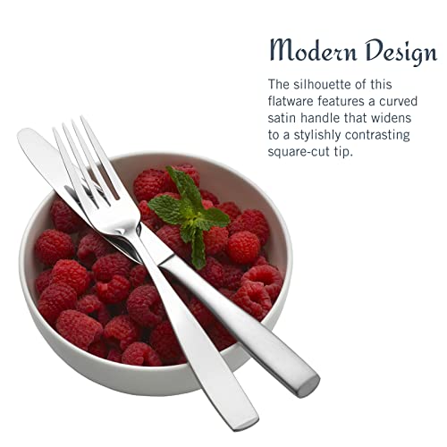 Mikasa Satin Loft 65-Piece Flatware Set Service for 12 - Stainless Steel