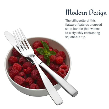 Mikasa Satin Loft 65-Piece Flatware Set Service for 12 - Stainless Steel