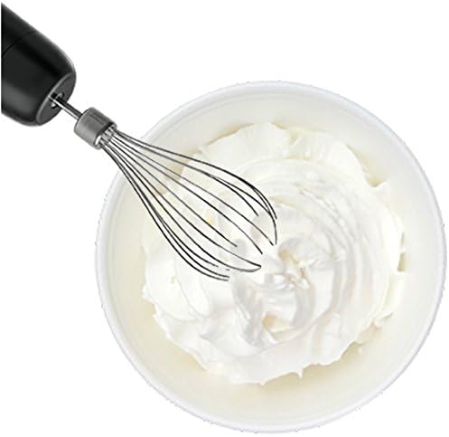 Moss & Stone Hand Blender - Powerful 300-Watt Stick Mixer with Egg Whisk & Ergonomic Handle - Black