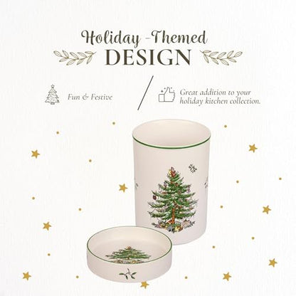 Spode Christmas Tree Wine Chiller & Coaster Set – Set of 2