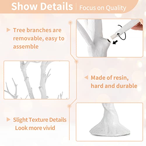 Artificial White Christmas Tree Branch - 3.44 Feet, Wedding & Holiday Decor Variation 3ft 5in - White