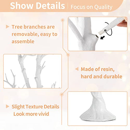 Artificial White Christmas Tree Branch - 3.44 Feet, Wedding & Holiday Decor Variation 3ft 5in - White
