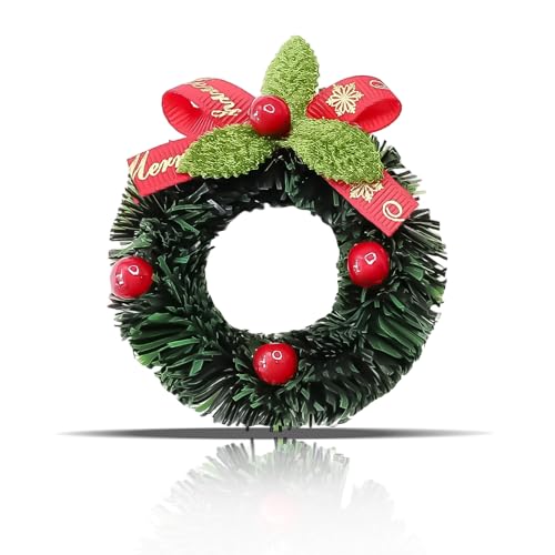 Christmas Fridge Magnets with Mistletoe Design - Style8, Cute Wreath Xmas Refrigerator Decor