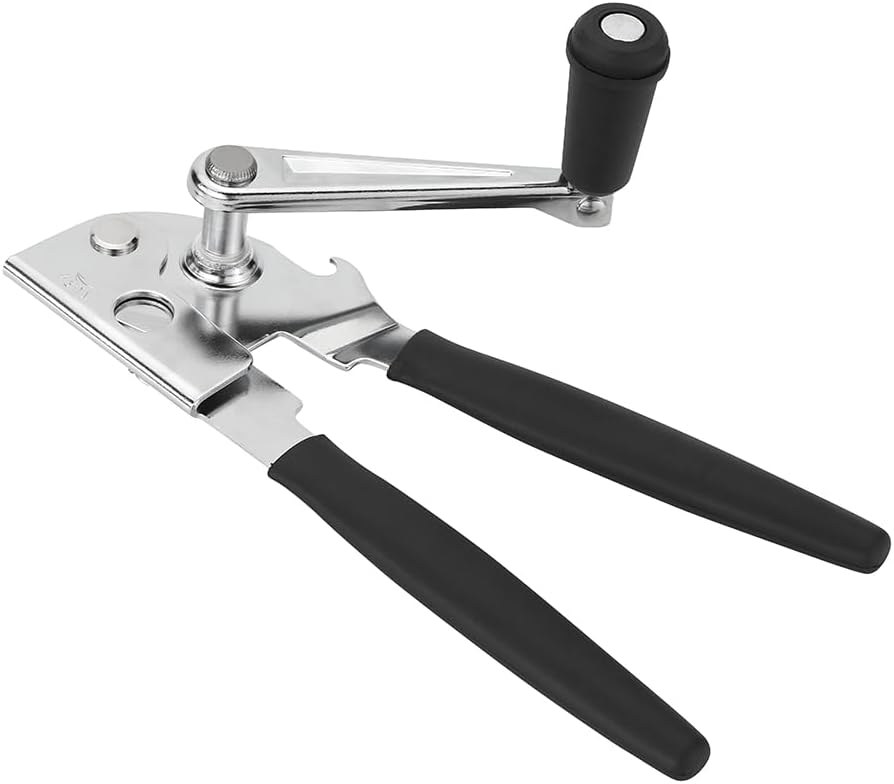 Skiennix Manual Can Opener - Ergonomic Easy-Turn Crank for Seniors | Heavy-Duty Design for Restaurants