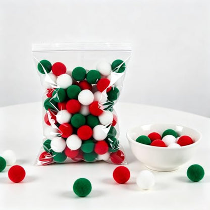 Artificial Snowballs Set 100 Pieces for Indoor Outdoor Snow Fight & Winter Decor