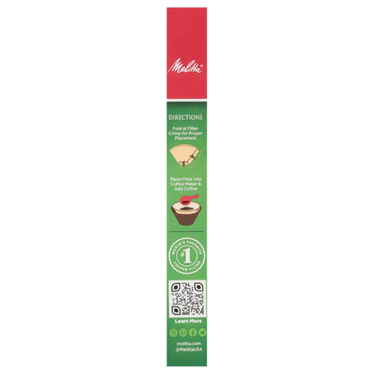 Melitta #4 Cone Coffee Filters - Natural Brown, 480 Total Filters | Fits 8-12 Cup Makers, Compostable & Tear-Resistant