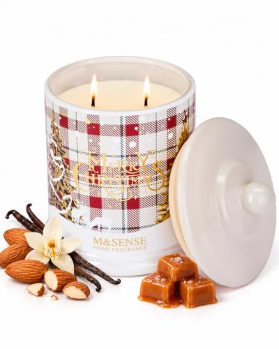 Christmas Eggnog Soy Candle - 2 Wick, 12.7oz Winter Gift & Decor
