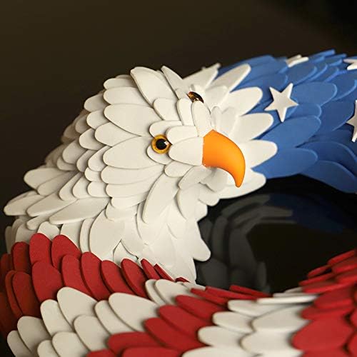 250th Anniversary Patriotic Wreath - Handmade Eagle Design for 4th of July & Memorial Day | Indoor & Outdoor Decor