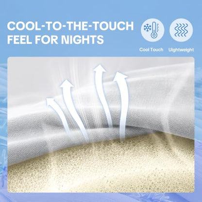 Queen Cooling Mattress Pad with Breathable Silicone for Hot Sleepers