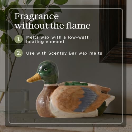 Hand-Painted Ceramic Duck Wax Warmer - Scented Wax Melts for Rustic Decor