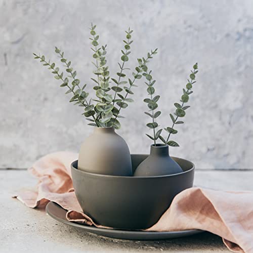 Artificial Eucalyptus Stems 18pcs Pack of 3 - Realistic Home Decor Flowers