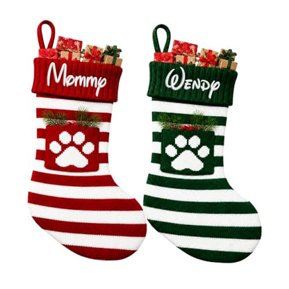 Personalized Hanging Pet Stockings on Christmas Tree & Family Decor - Style 01