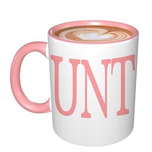 Funny Adult Mug - Pink 11oz Ceramic Coffee Cup with Rude Humor