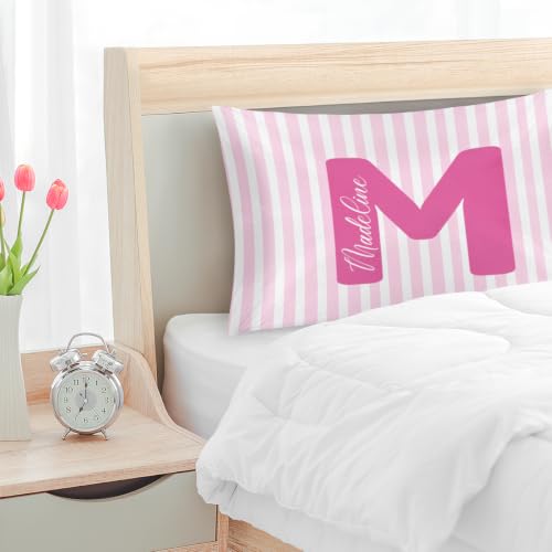 Personalized Satin Pillow Cover with Name - 20x30 Option 14 - Soft Bedroom Decor