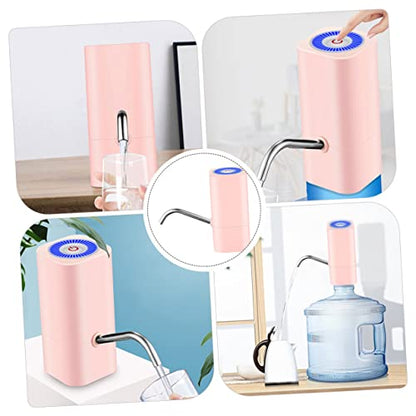 Angoily 3pcs Electric Water-absorbing Machine Insulated Water Bottle with Water Dispenser Drink Pump Water Electric Kettle Water Chiller Water Pump Hot Water Bottle Pool Pump Pink Pp