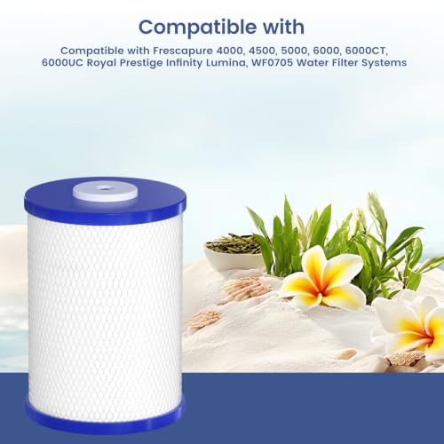 Water Filter Cartridge 0.5 Micron Coconut Shell Activated Carbon for Royal Prestige Systems