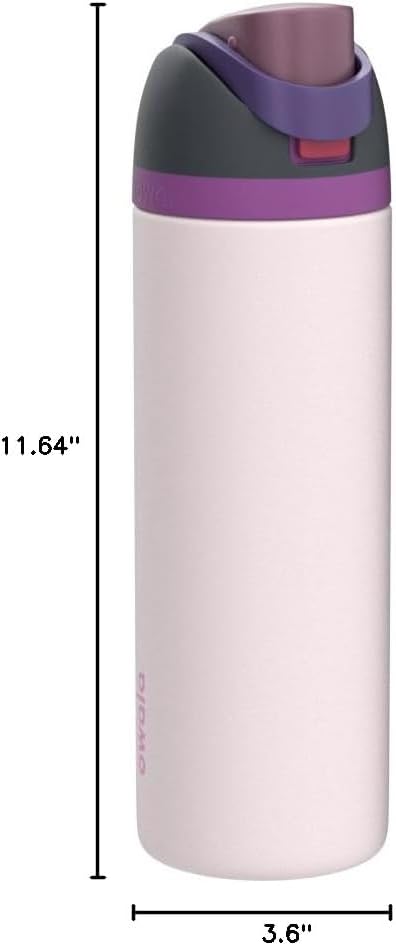 Owala FreeSip Insulated Stainless Steel Water Bottle - 40 oz BPA-Free | Perfect for Sports & Travel in Dreamy Field