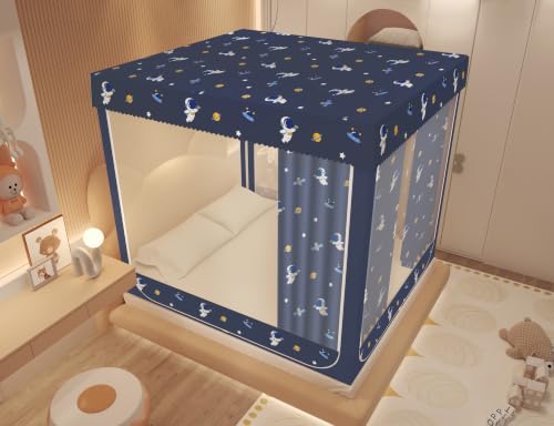 King Bed Mosquito Net Canopy - Freestanding Bug Protection for Bedroom
