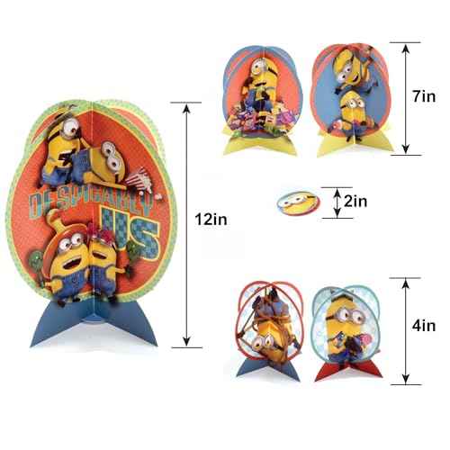 Multicolor Despicable Me Table Centerpiece Kit - 1 Set (4.3" - 12.5") - Ideal for Kids' Birthday Parties & Events