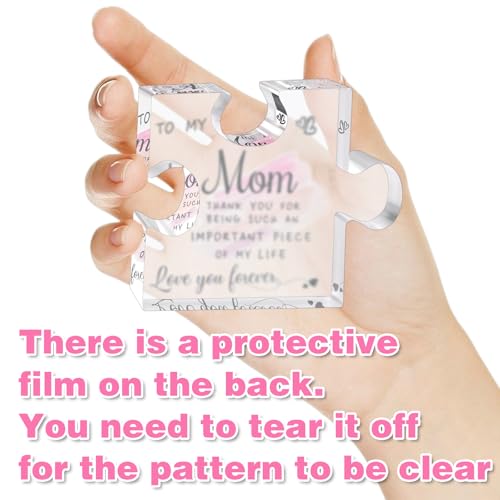 Acrylic Puzzle Plaque Gift for Mom - Heartfelt Mother's Day Keepsake