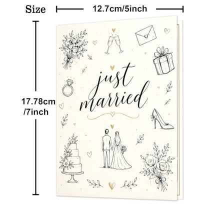 Wedding Card for Bride & Groom - Engagement Gift with Envelope - Variation Card 356