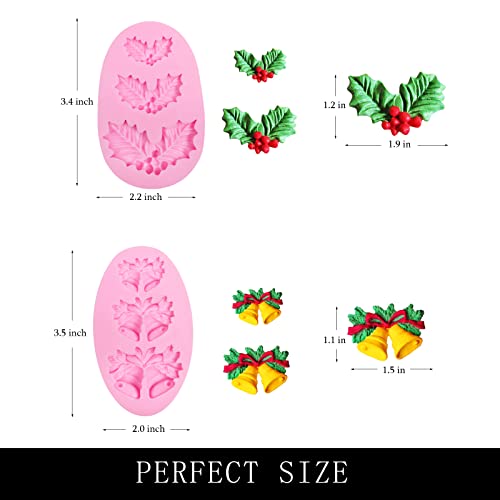 Christmas Bell Silicone Mold for Cake Decorating & Crafts - Bell Fondant Mold (Z120)