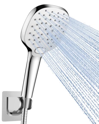 High Pressure Handheld Shower Head with Long Hose - 3 Modes, Easy Install