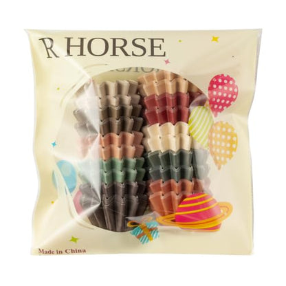 Mini Fall Cupcake Liners 200 Pack - 10 Styles, Dark Colors