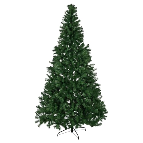 Unlit 7.5ft Artificial Christmas Tree with Stand - Green, Realistic Design