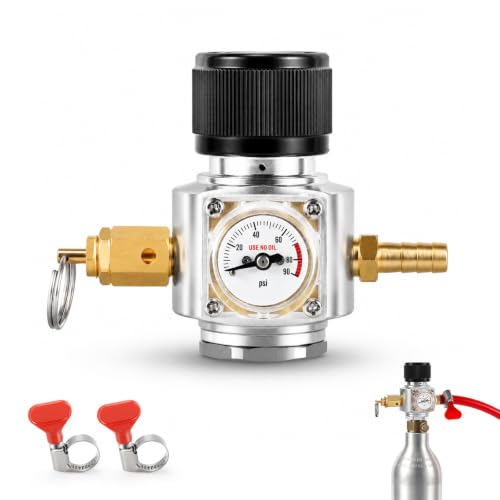 Mini CO2 Regulator 90 PSI for Soda Canister - Compatible with TR21-4