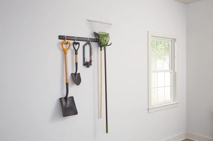 Rubbermaid FastTrack Utility Hooks - Heavy-Duty 5-Piece Tool Organizer Kit for Garage & Shed