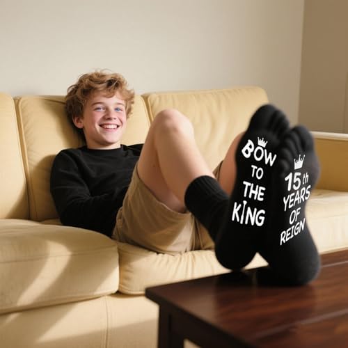 Carselage 15th Birthday Gift Set for Boys - 15 Year Old Boy Gifts with Tumbler Socks Bracelet