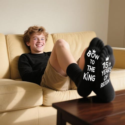 Carselage 15th Birthday Gift Set for Boys - 15 Year Old Boy Gifts with Tumbler Socks Bracelet