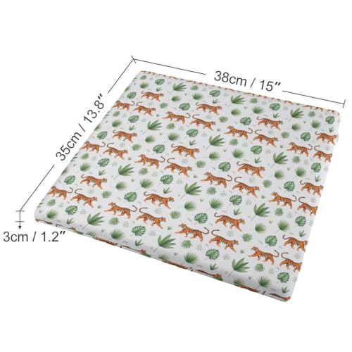Tiger Jungle Chair Cushion - Style 5, Supportive Memory Foam Seat Pad