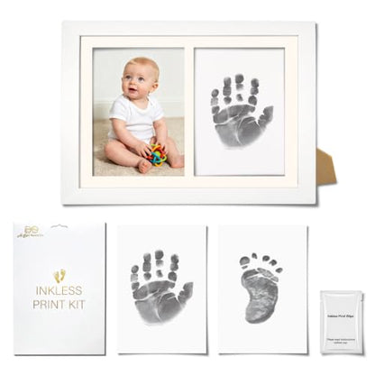 Inkless Baby Hand and Footprint Kit Newborn Footprint Set - White