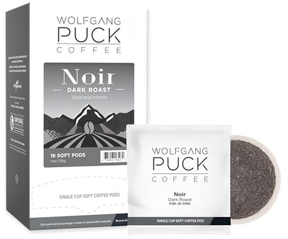 Wolfgang Puck Coffee Soft Pods, Noir, 16 count (Pack of 3)