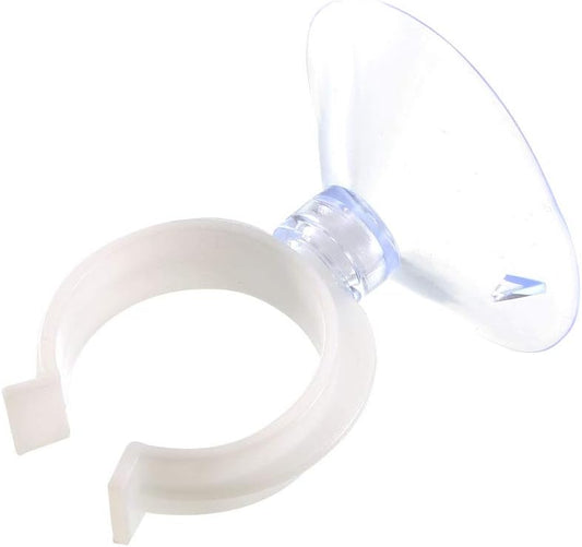 Uxcell Aquarium Suction Cup Clips - Durable Airline Tube Holders for Fish Tanks | Clear 24mm, 12 Pcs