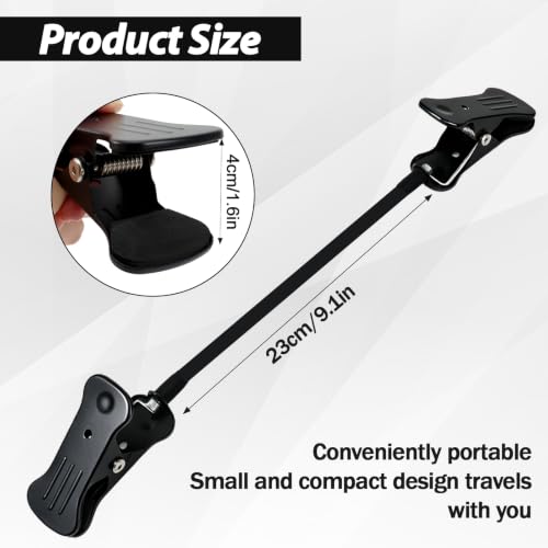 Clip On Document Holder 1pcs, Adjustable Gooseneck Paper Stand for Laptop & Monitor