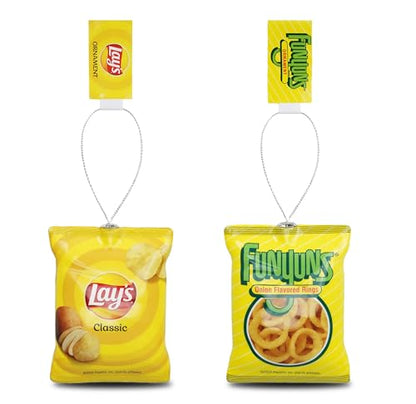 Christmas Tree Ornament Set - Lay's Potato Chips & Funyuns Snack Replicas