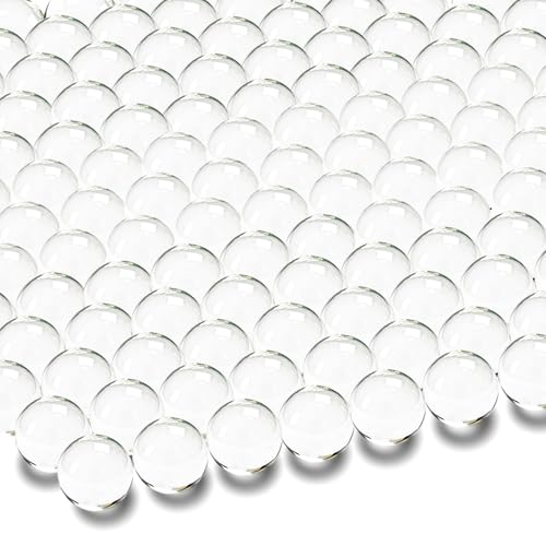 250 Pack Clear Glass Marbles for Vase Filler Decorative Crafts and Events
