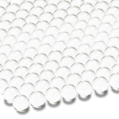 250 Pack Clear Glass Marbles for Vase Filler Decorative Crafts and Events