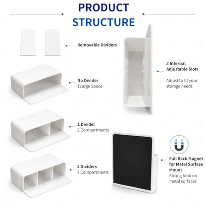 Magnetic Toothbrush Holder for Cruise Travel Wall Mount Organizer Compact Bathroom