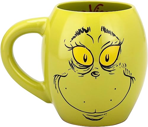 Dr. Seuss Grinch Naughty or Nice Ceramic Mug & Crew Sock Gift Set