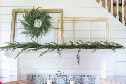9ft Real Touch Cedar Garland Artificial Christmas Decor - Standard Length