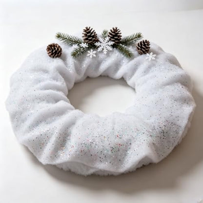 Artificial Snow Blanket for Holiday & Winter Wonderland Decorations - 47x31 Inches