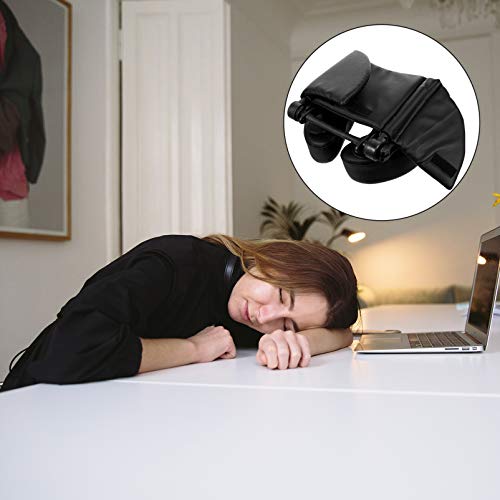 Airplane Pillow Sleeping Pillow Cushion Headrest Face Cushion Pad Face Rest Neck Pillow for Massage Table Home Office Black Travel Pillow